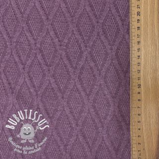 Tissu maille tricot jacquard Diamond lavender