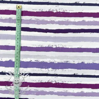 Tissu coton Big stripes Snoozy violet