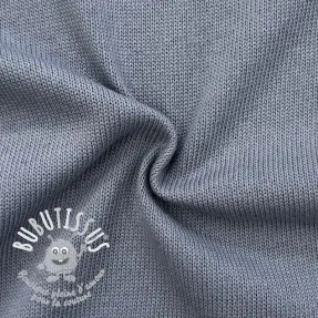 Tissu tricot BABY KNIT steel blue