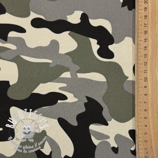 JEANS DENIM STRETCH Camouflage grey