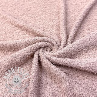 Tissu tricot Paris bouclé rose