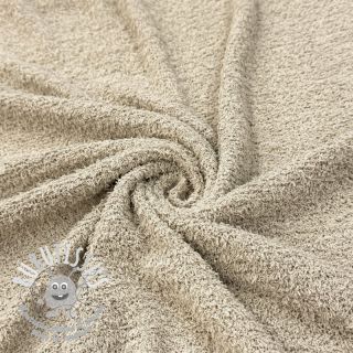 Tissu tricot Paris bouclé natural