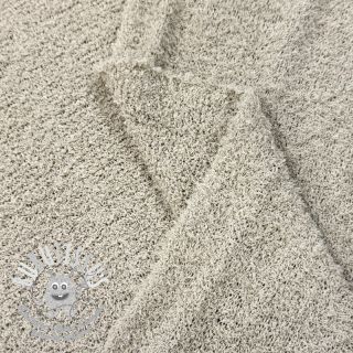 Tissu tricot Paris bouclé natural