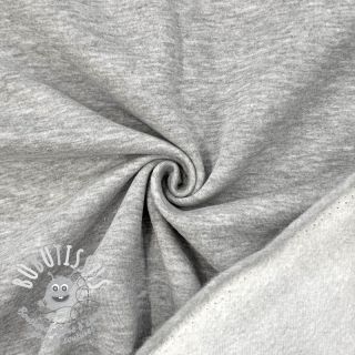 Sweat envers minkee MELANGE light grey