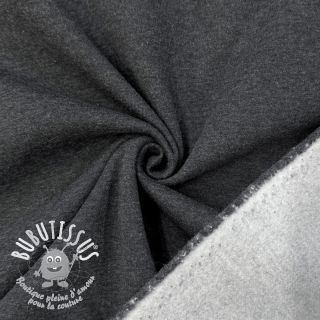 Sweat envers minkee MELANGE dark grey