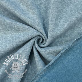 Sweat envers minkee MELANGE old blue