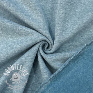 Sweat envers minkee MELANGE old blue