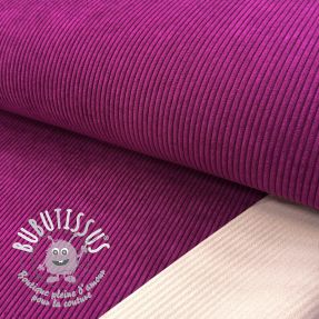 Tissu velours cotelé HUGGY aubergine