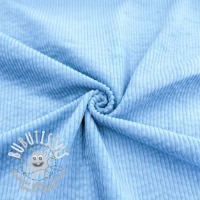 Tissu velours cotelé 6W WASHED STRETCH light blue