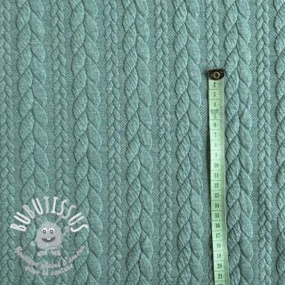 Tissu maille tricot jacquard Cably dark green