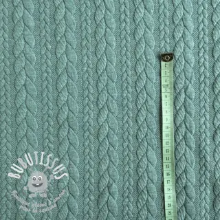 Tissu maille tricot jacquard Cably dark green
