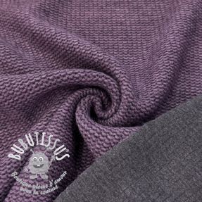 Tissu de manteau DOUBLE FACE WITH JERSEY violet