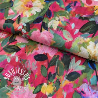 Tissu coton VOILE Flower explosion digital print