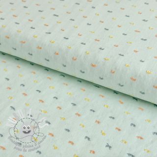 Tissu coton DOBBY Patch light mint