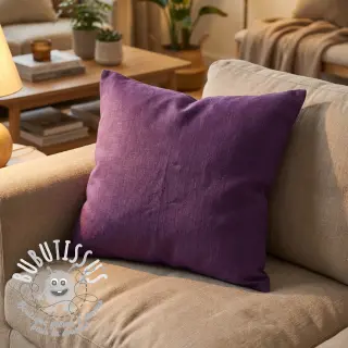 Lin lavé dark purple