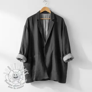 Lin lavé STONEWASHED PREMIUM black