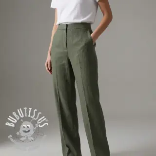 Lin lavé STONEWASHED PREMIUM camo green