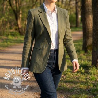 Lin lavé STONEWASHED PREMIUM camo green