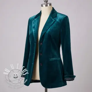  Velours  VELVET STRETCH petrol
