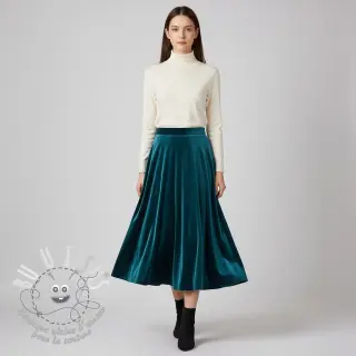  Velours  VELVET STRETCH petrol
