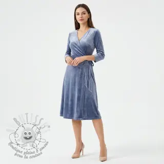 Velours  VELVET STRETCH blue