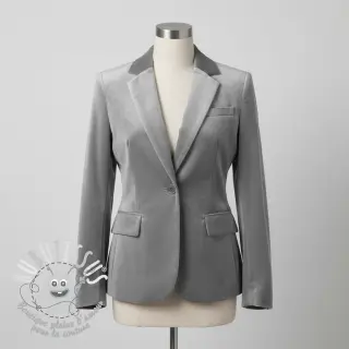  Velours  VELVET STRETCH light grey