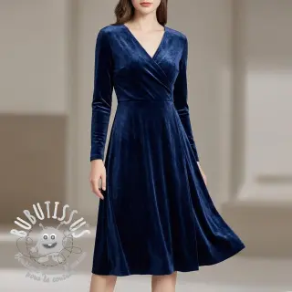  Velours  VELVET STRETCH navy