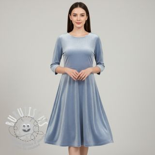  Velours  VELVET STRETCH light blue