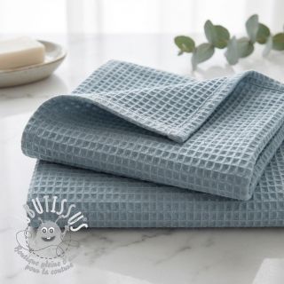 Tissu nid d’abeille blue heaven