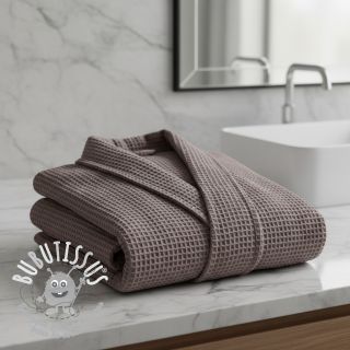 Tissu nid d’abeille taupe