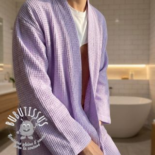 Tissu nid d’abeille bright lilac