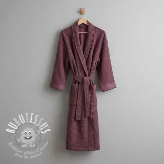 Tissu nid d’abeille purple