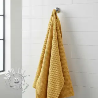 Tissu nid d’abeille soft yellow