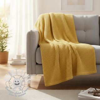 Tissu nid d’abeille soft yellow