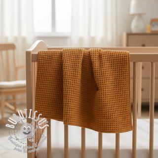 Tissu nid d’abeille rust