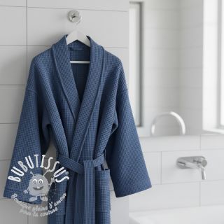 Tissu nid d’abeille jeans