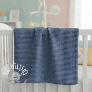 Tissu nid d’abeille jeans