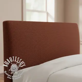 Tissu nid d’abeille brique