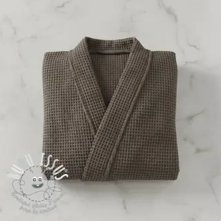 Tissu nid d’abeille anthracite