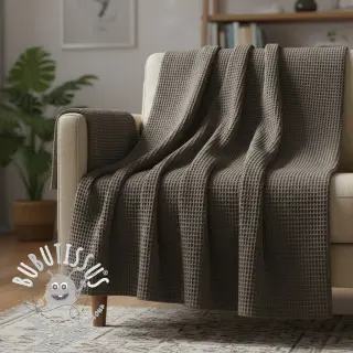 Tissu nid d’abeille anthracite