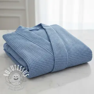 Tissu nid d’abeille blue