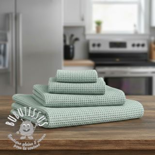 Tissu nid d’abeille green