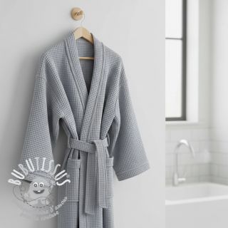 Tissu nid d’abeille grey