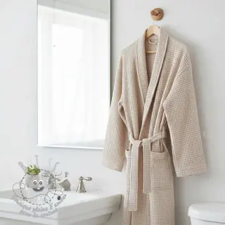 Tissu nid d’abeille light beige