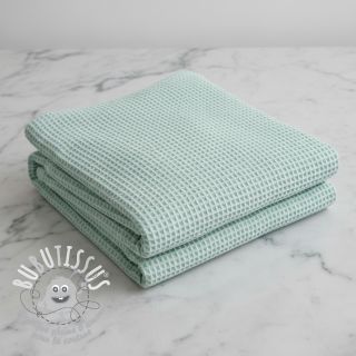 Tissu nid d’abeille mint