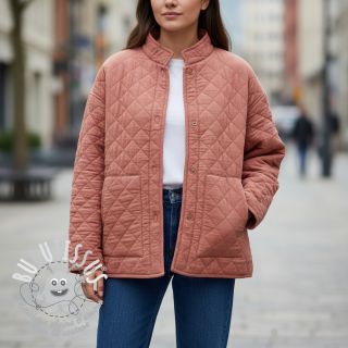 Tissu double gaze/mousseline QUILT rouge