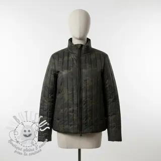 Tissu matelassé Camouflage army green