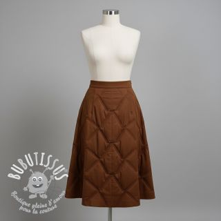 Tissu matelassé Triangle camel