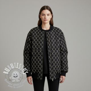 Tissu matelassé Cord black