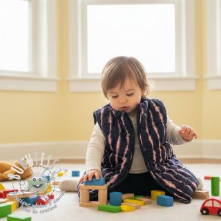 Tissu matelassé VELVET Stripes navy